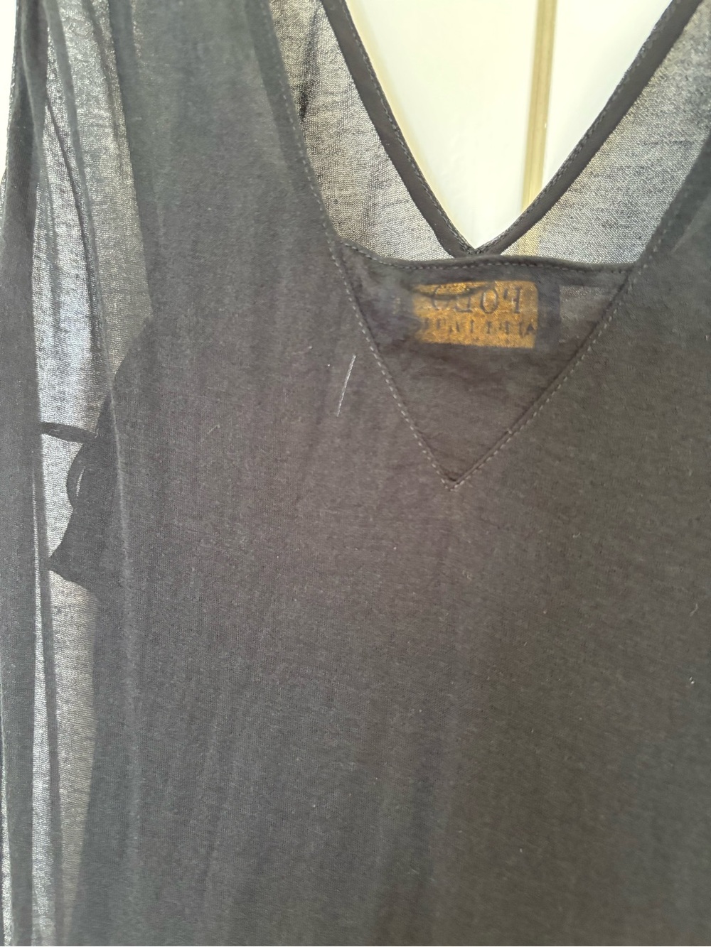 Polo by Ralph Lauren Black Sheer Overlay V-Neck Midi Dress - Picture 2 of 7
